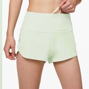 lululemon athletica Women's High-Rise Speed Up Shorts - Mint-Used-No Returns